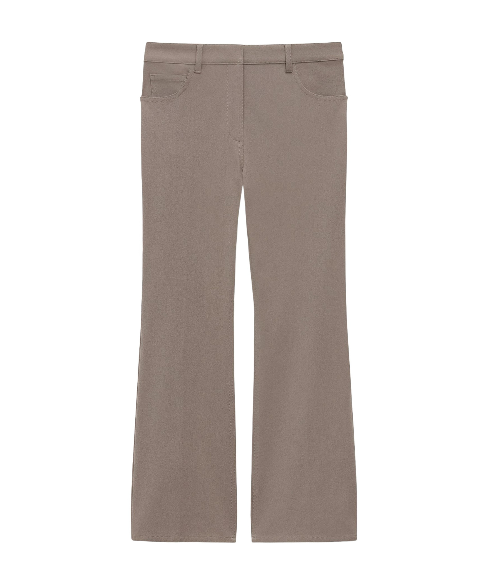 Theory 5-pocket Kick Trousers In Stretch Cotton In Gray