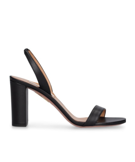 Aquazzura So Nude 85 Leather Slingback Sandals