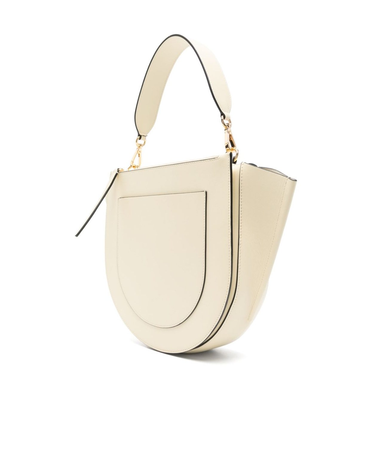 Wandler Beige Shoulder Bag With Structured Flap