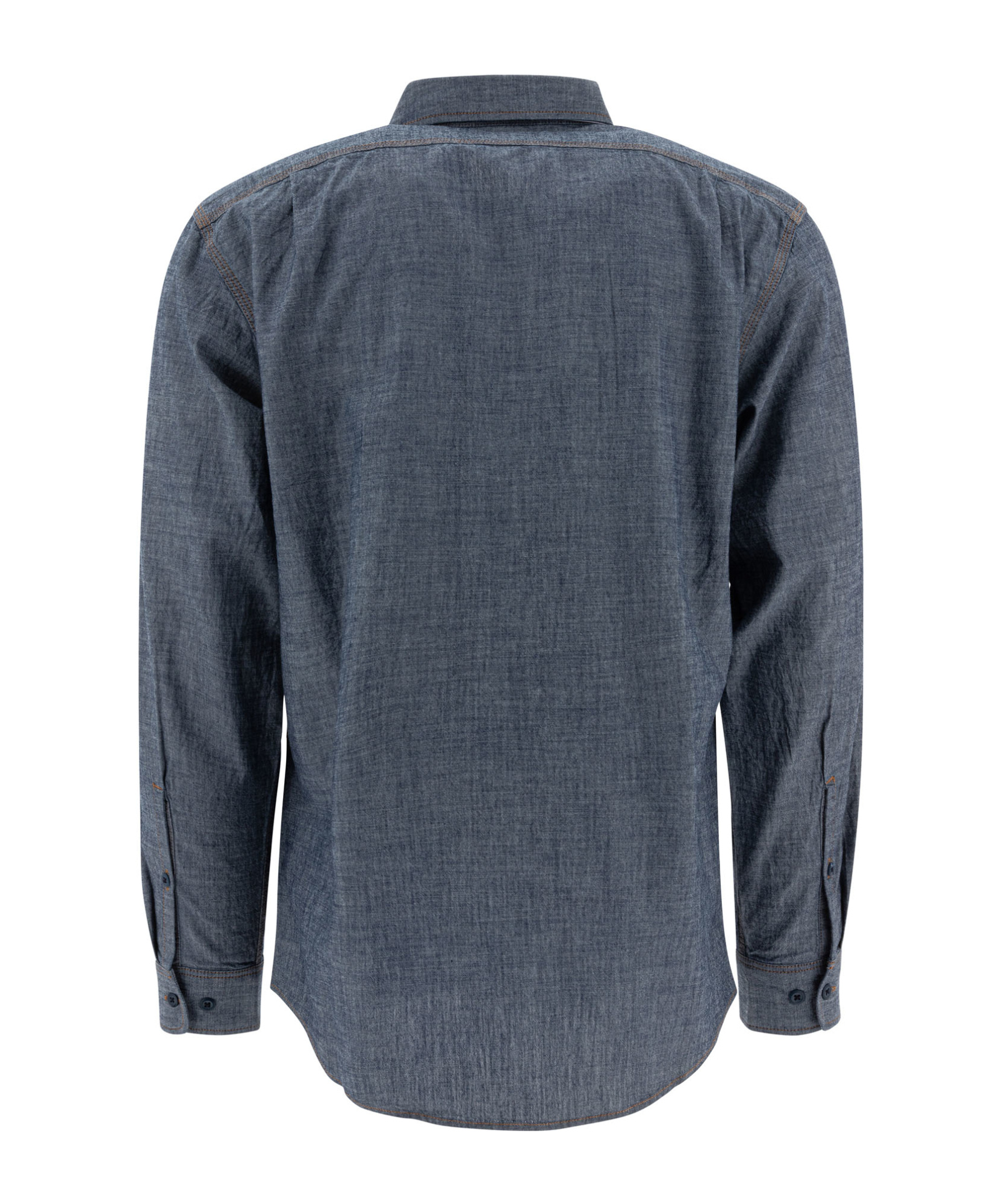 Filson Double-pocket Cotton Shirt In Blue
