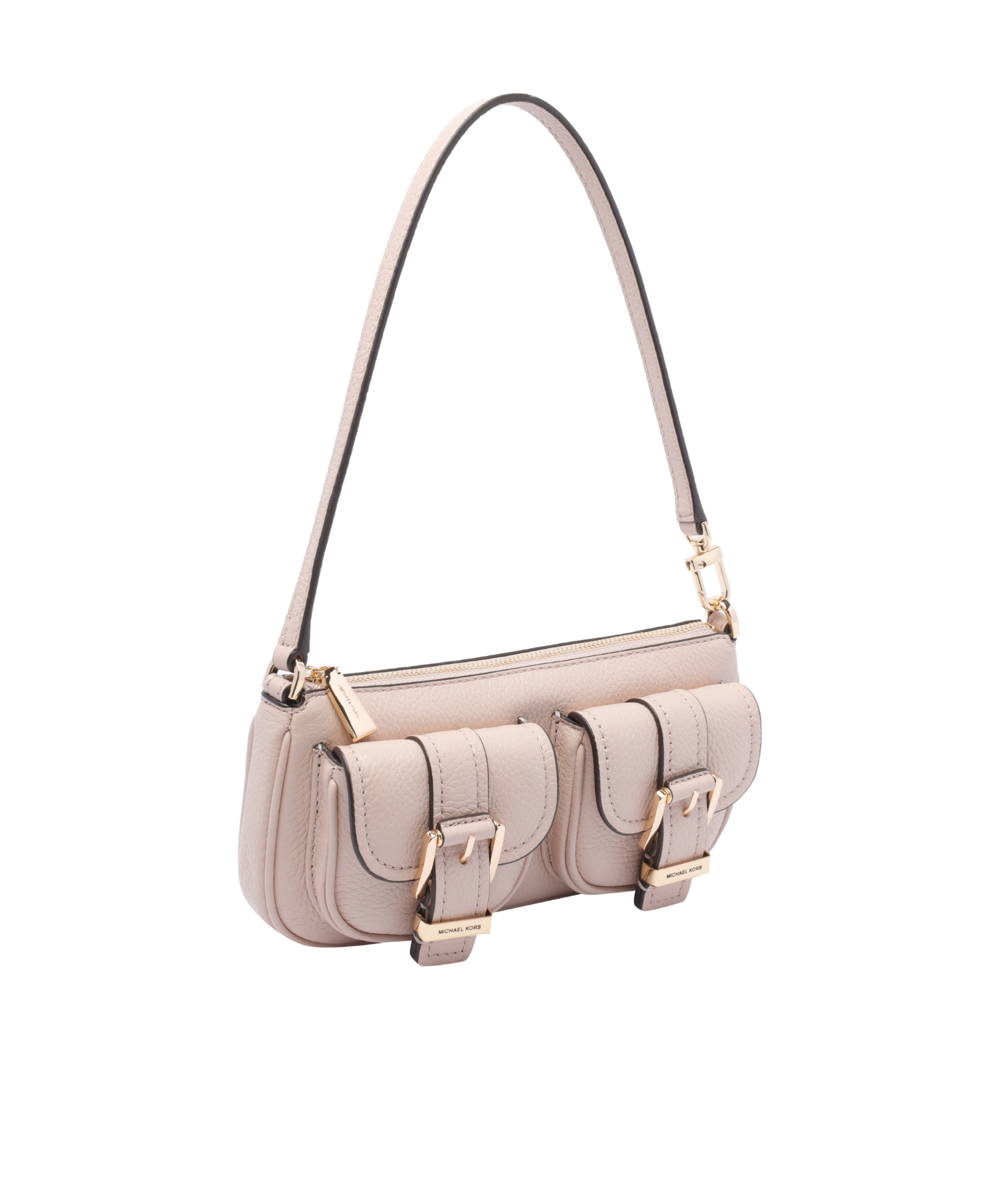 Shop Michael Michael Kors Double-buckle Shoulder Bag