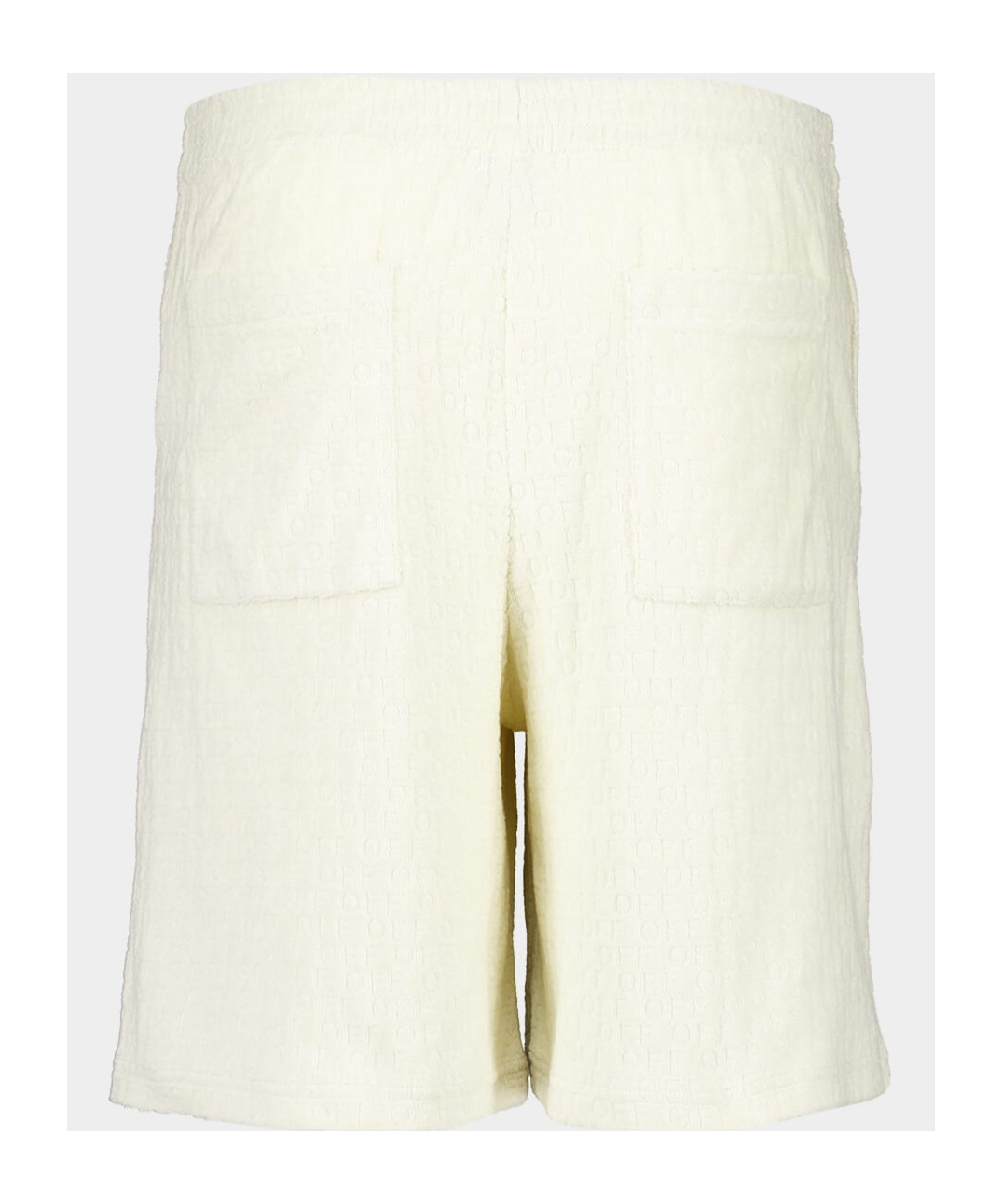 Off-white Off Ao Terry Bowling Shorts In White
