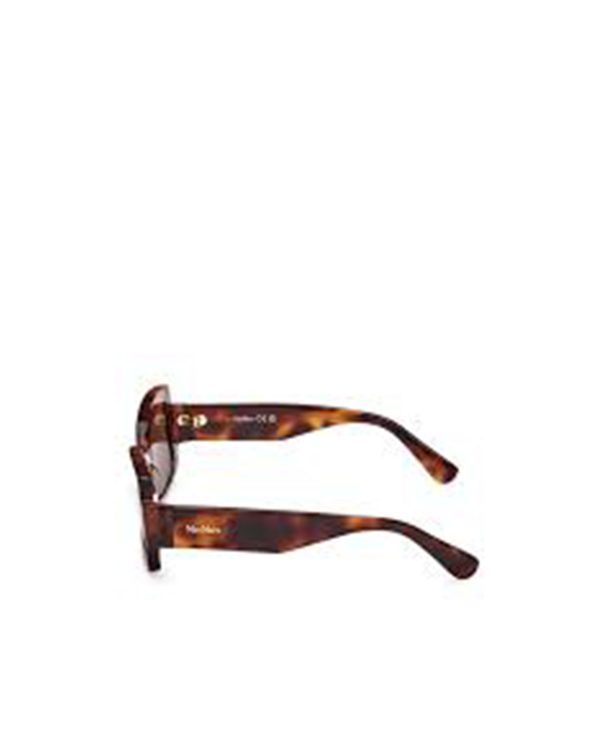 Max Mara Rectangular Frame Sunglasses In Brown