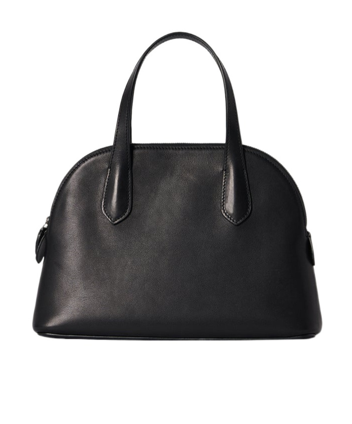 The Row Medium Ingrid Bag In Leather In Black