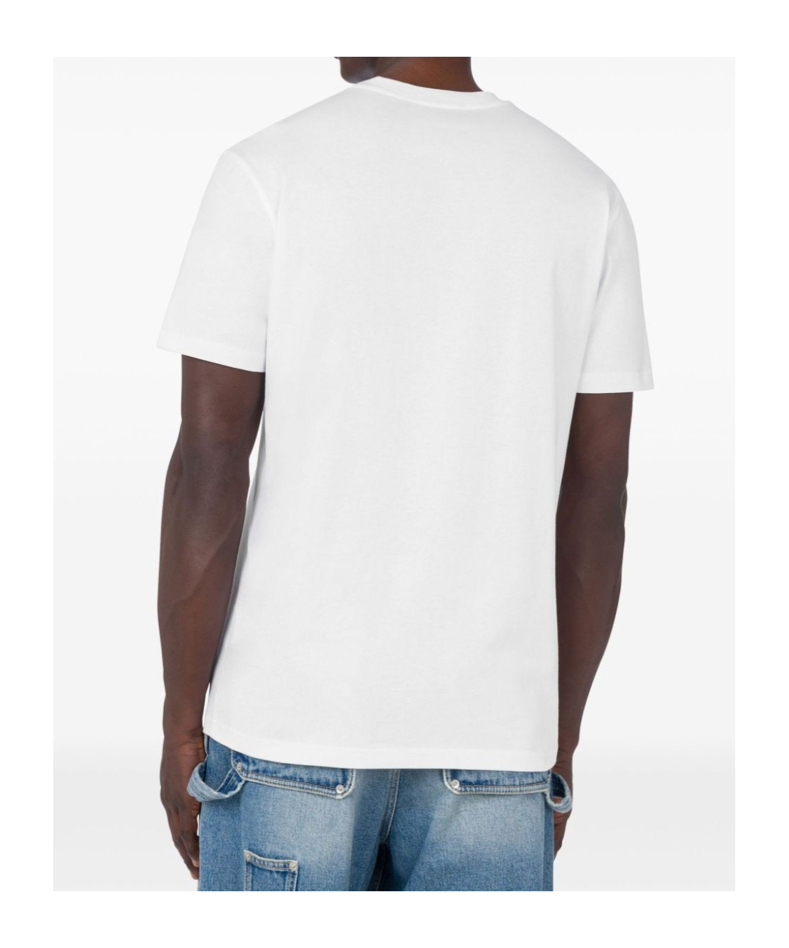 Moschino Teddy Logo Print Crewneck T-shirt In White