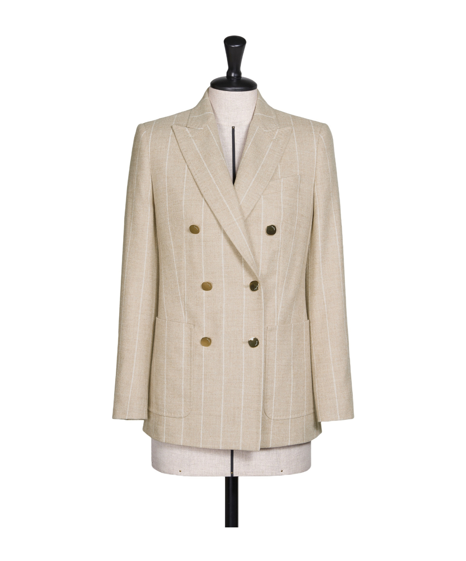 Max Mara Lapel Long-sleeved Suit Jacket In Brown
