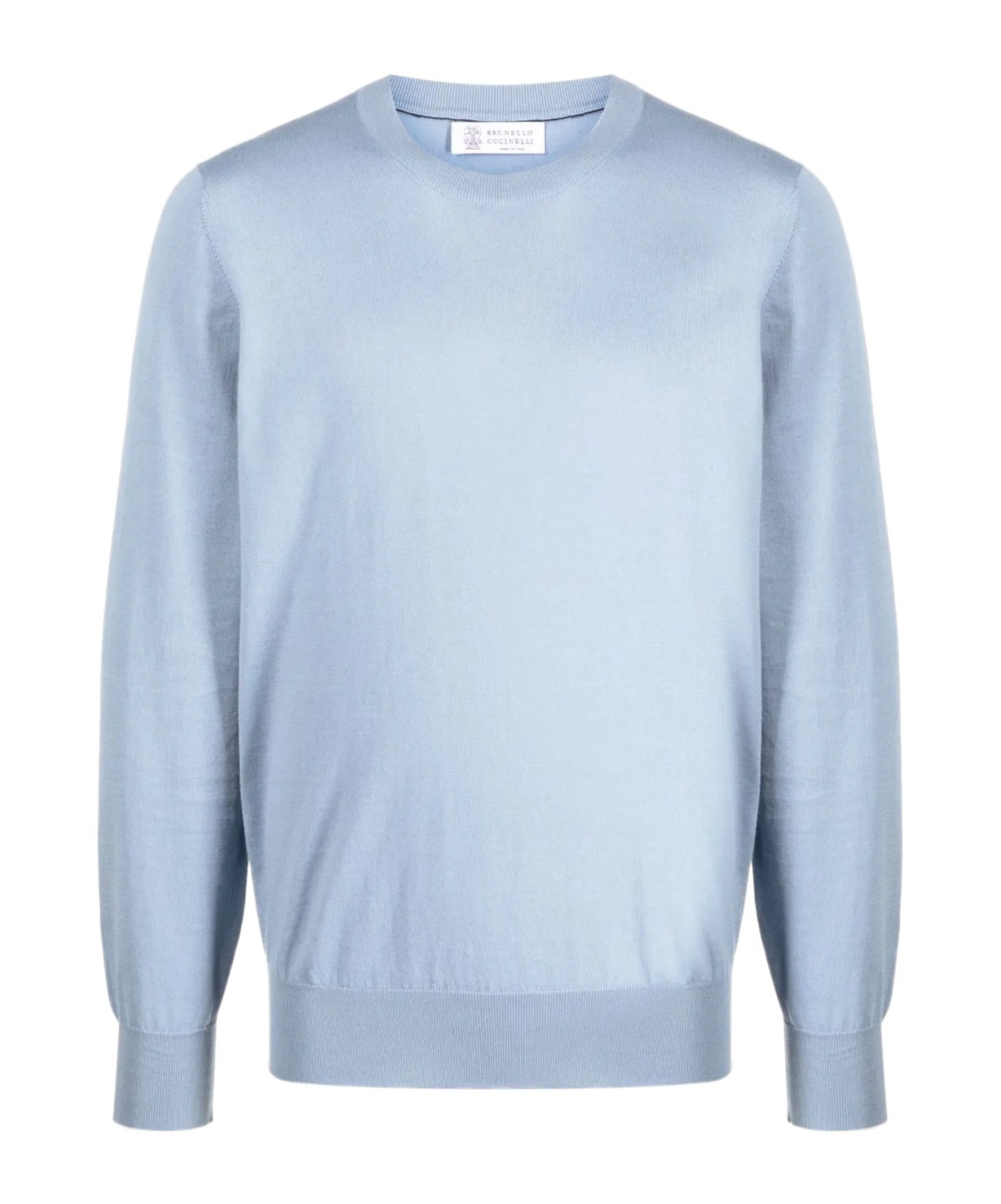 Brunello Cucinelli Long-sleeved Sweater In Blue