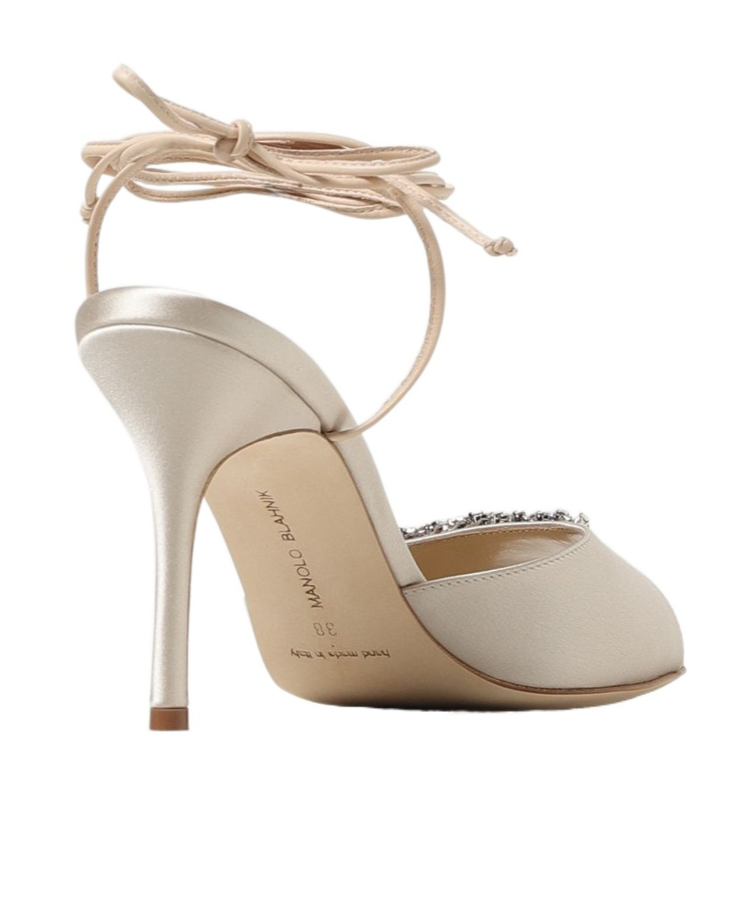 Manolo Blahnik Sandals In Nude