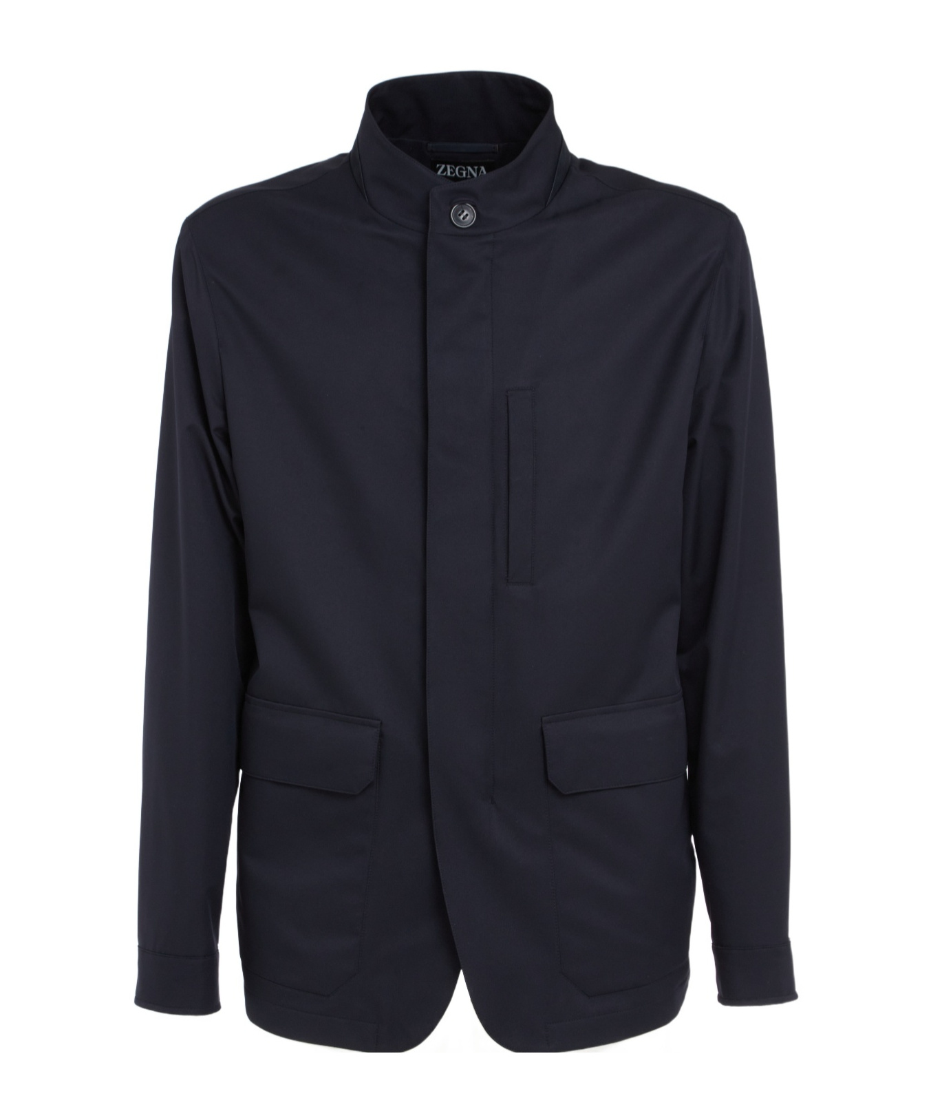 Shop Zegna Long Sleeve Casual Jacket