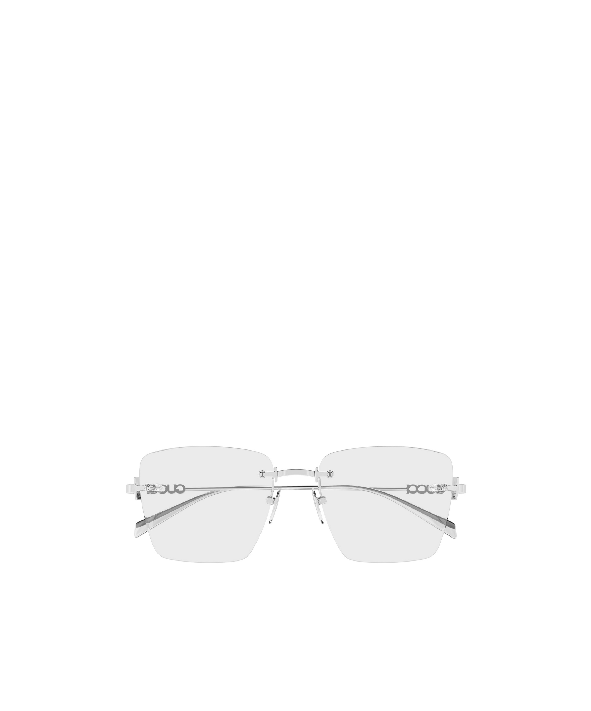 Gucci Eyewear Rectangular Frame Glasses In Gray