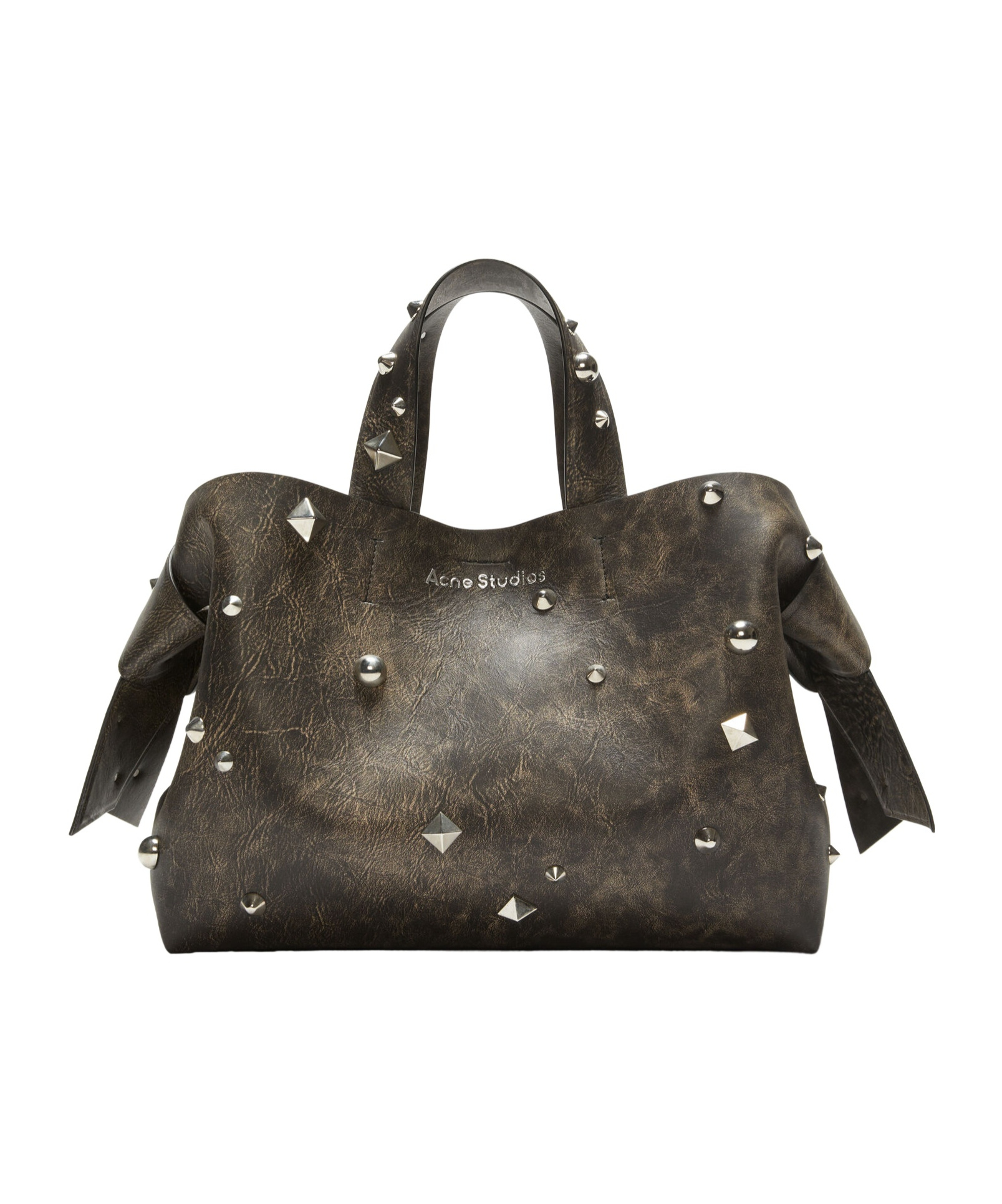 ACNE STUDIOS MIDI MUSUBI LEATHER TOTE BAG