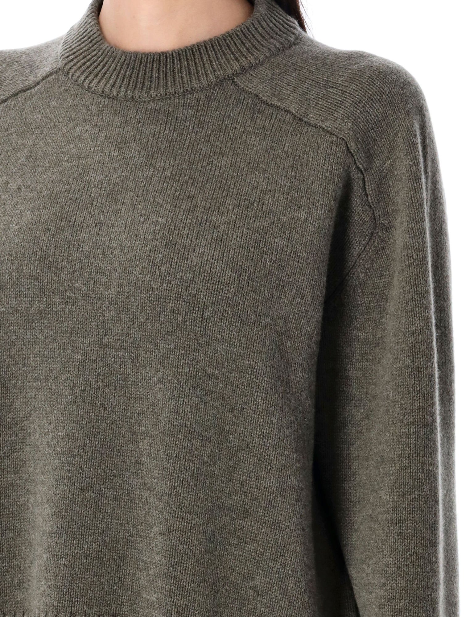 Soeur Will Wide Sweater In Merino Wool In Black