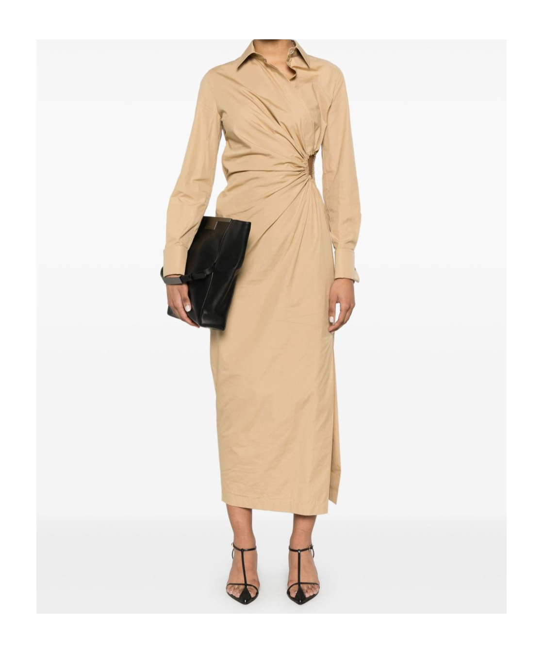 Max Mara Dress Woman Beige In Nude