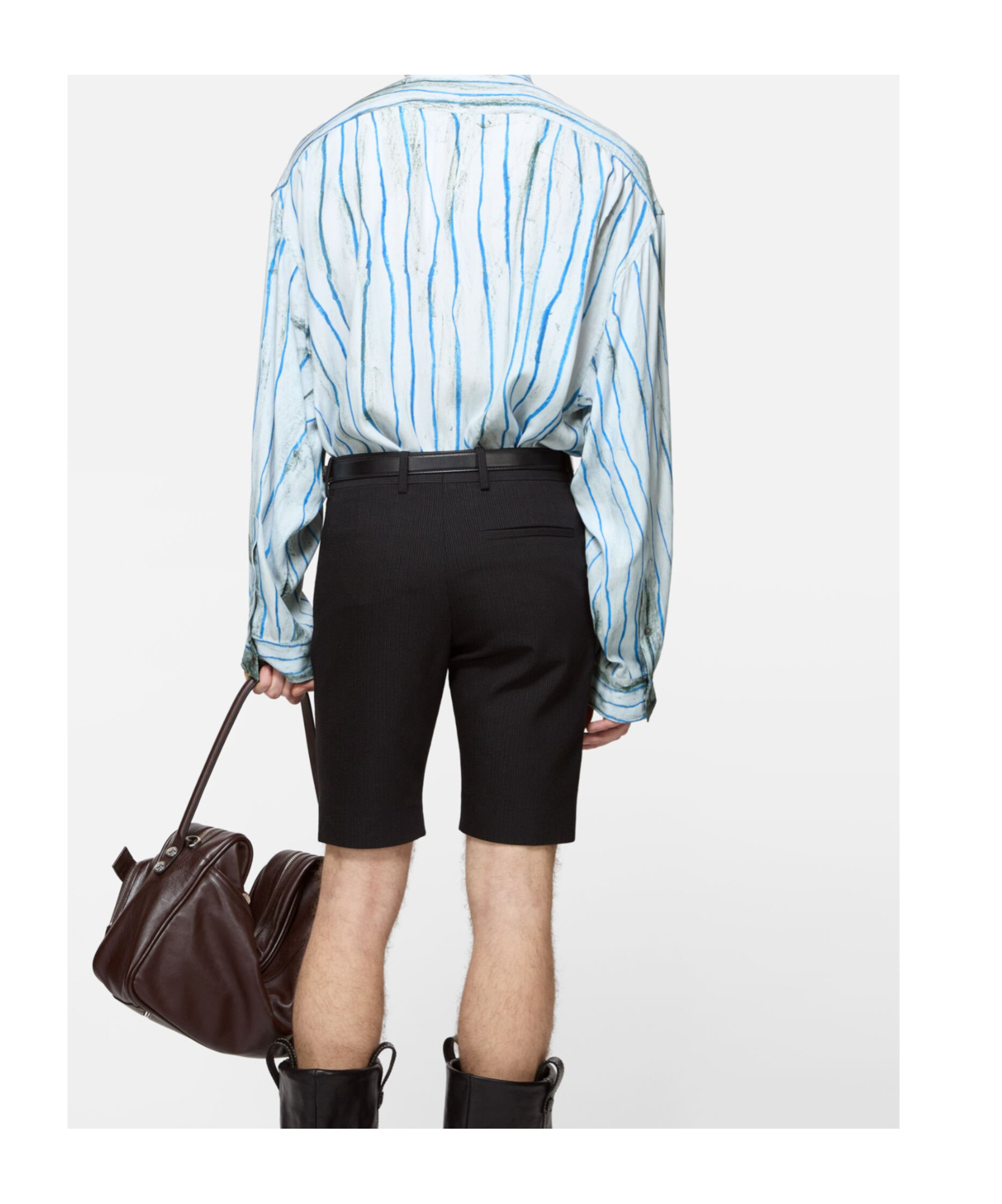 Acne Studios Printed Button-down Shirt In Blue