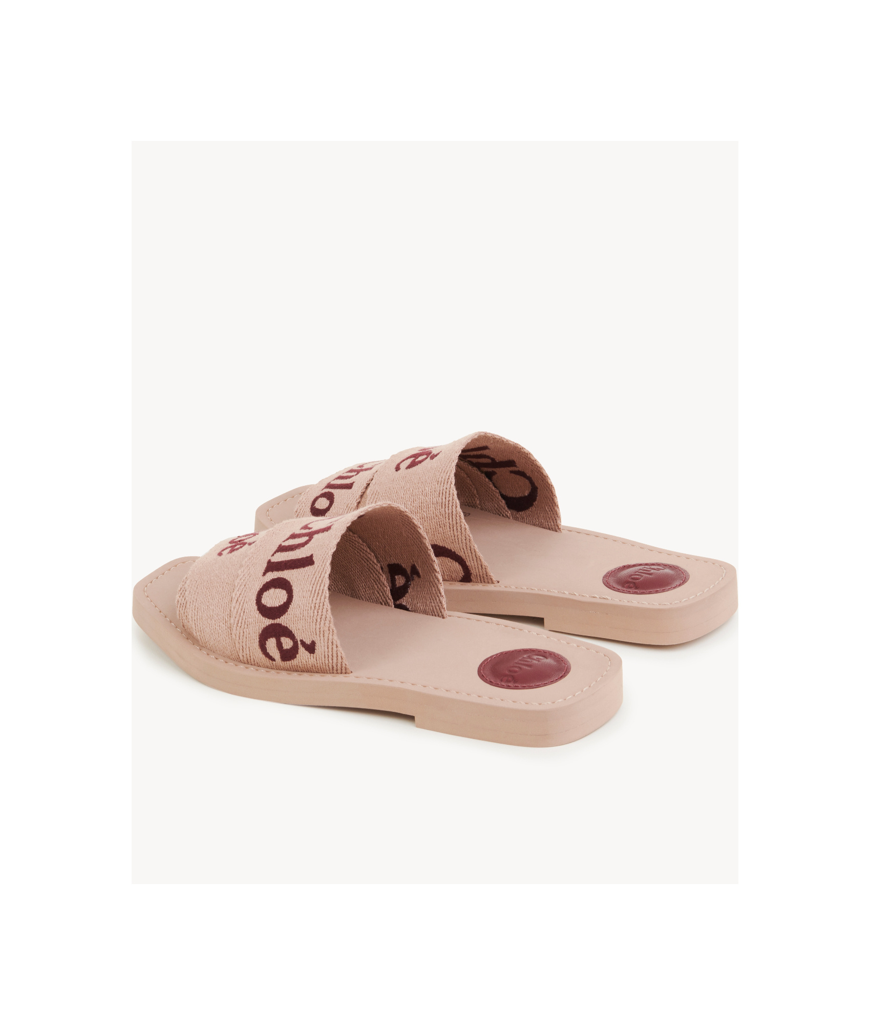 Chloé Women Woody Slides In Neutral