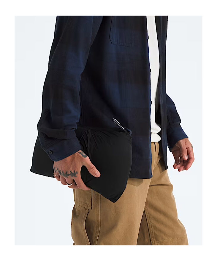 The North Face Retro Nuptse 1996 Black Down Jacket In Blue