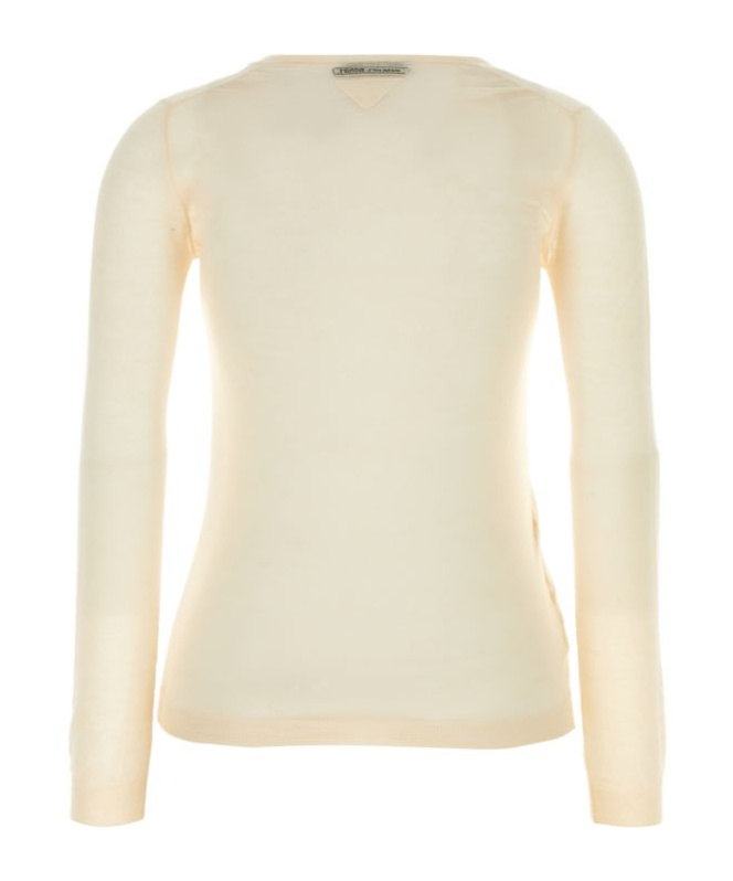 Prada Women's Skin Cashmere Blend Sweater In Neutral Color