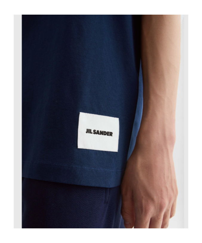 Jil Sander Multicolor Cotton T-shirt Set In Blue