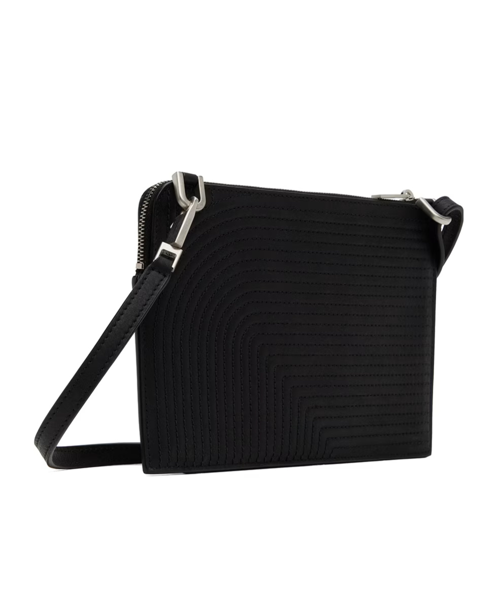 Rick Owens Zippered Shoulder Bag In Black