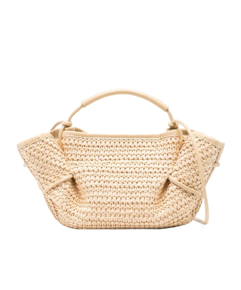 Hereu Arta Rafia Mini Handbag In Neutral