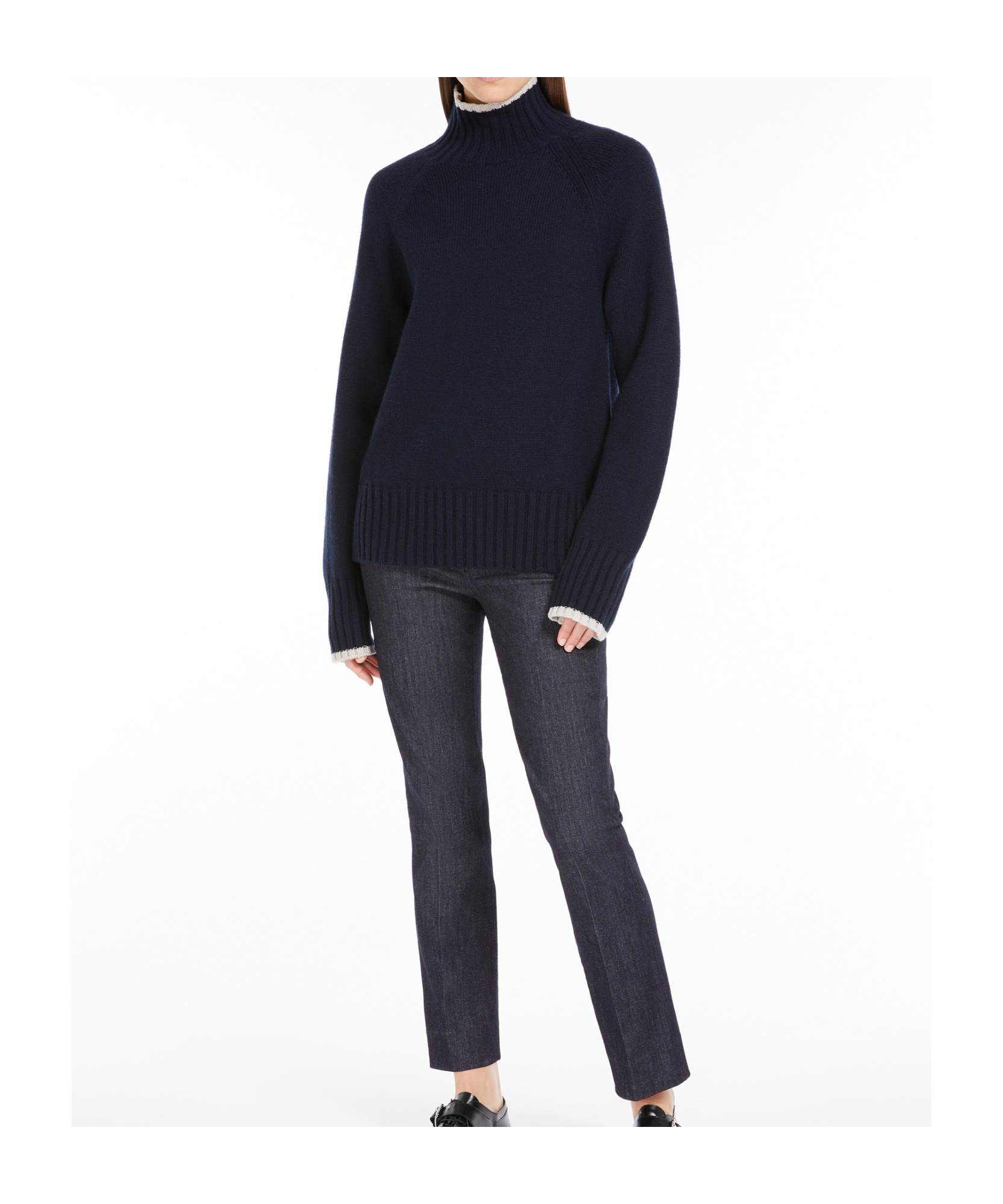 Max Mara Wool And Cashmere Turtlenecks In Black