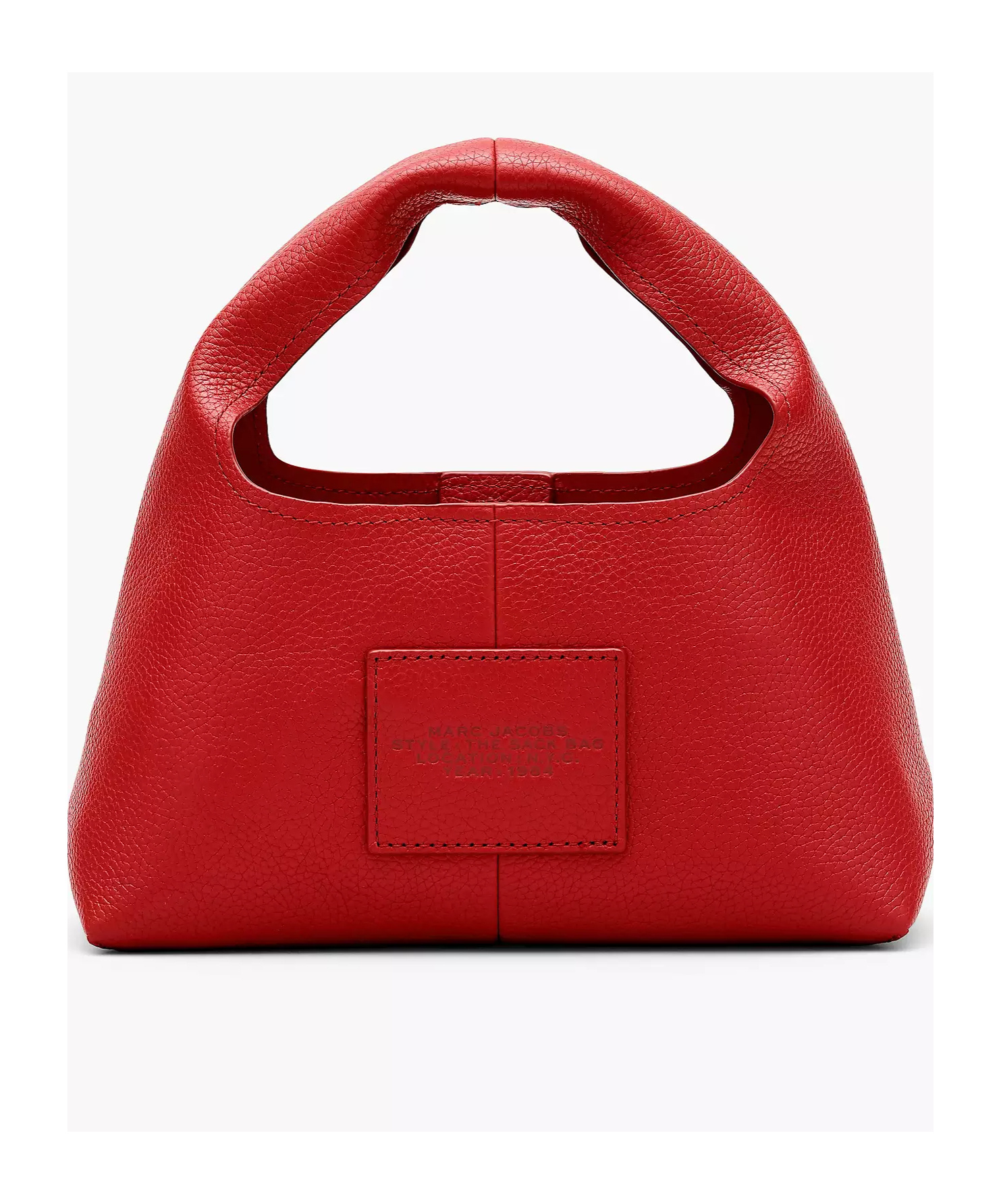 Marc Jacobs Logo Debossed Mini Top Handle Bag In Red