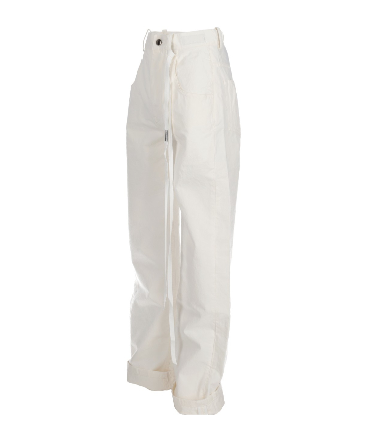 Ann Demeulemeester White Claire 5-pockets Comfort Trousers In White