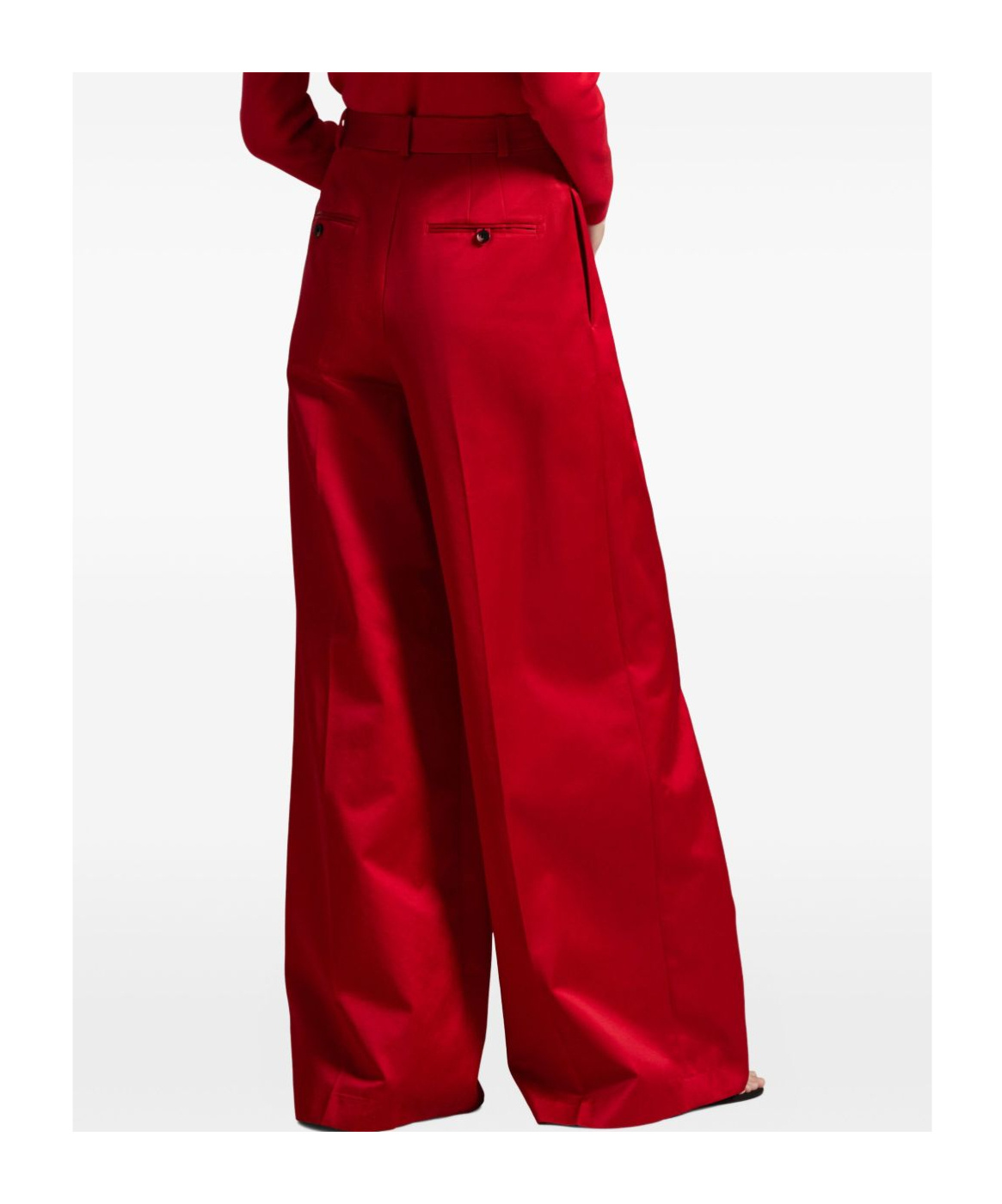 Polo Ralph Lauren Wide Leg Pleated Trousers In Animal Print