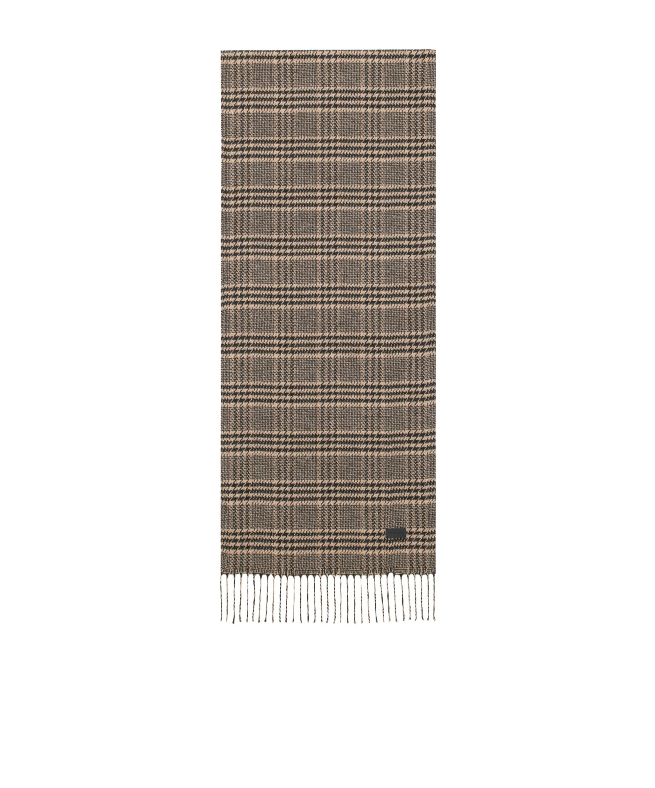 Saint Laurent Scarf In Prince Of Wales Silk And Cashmere In Multi