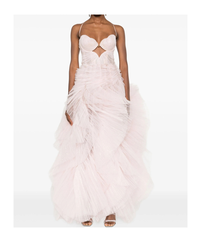 Maria Lucia Hohan Strapless Design Dress In Pink