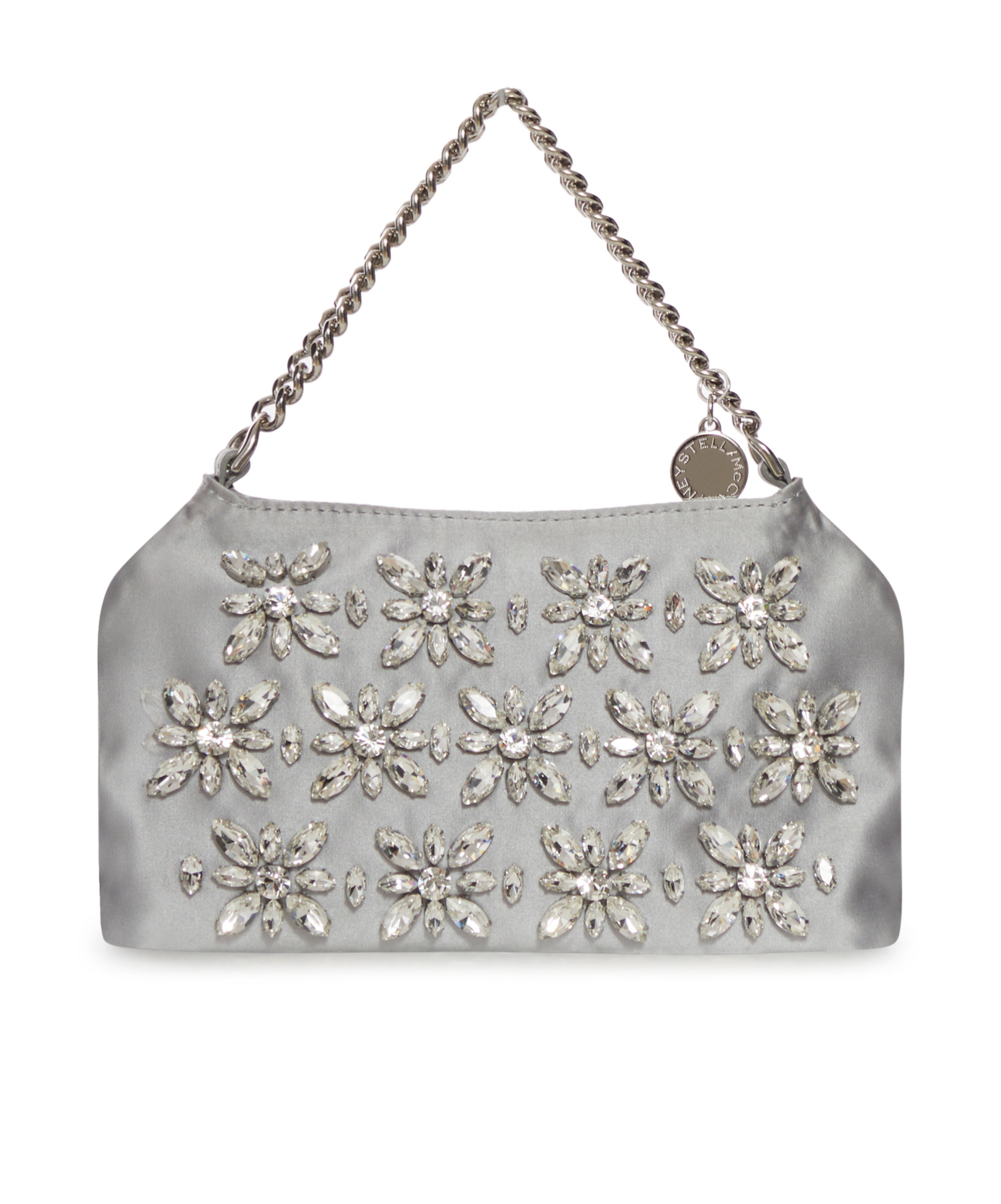 Stella Mccartney Zipper Tote Bag In Silver