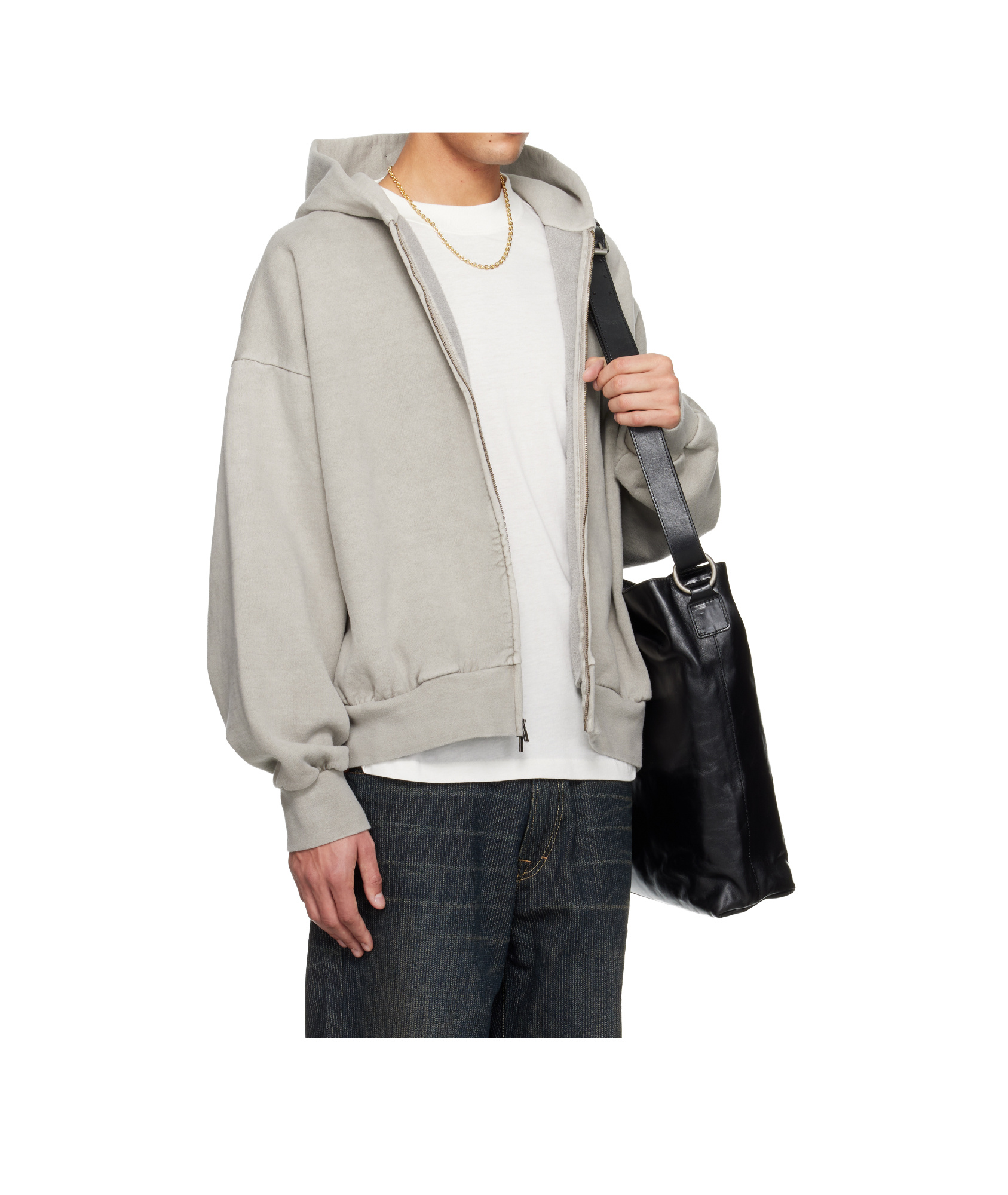 Essentials Holiday Embroidered Classic Full Zip Hoodie In Neutral