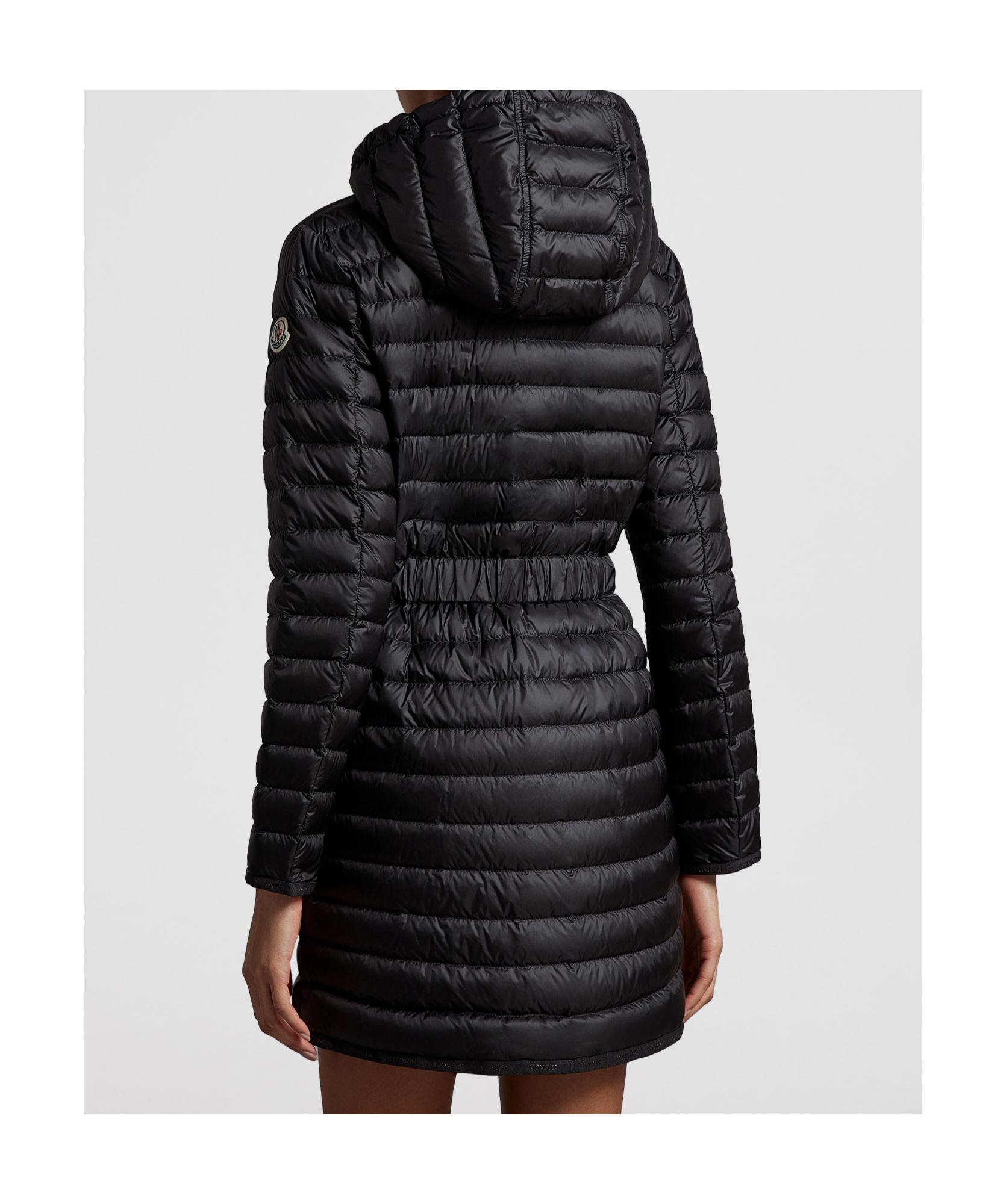 Moncler Long-sleeved Down Jacket In Black