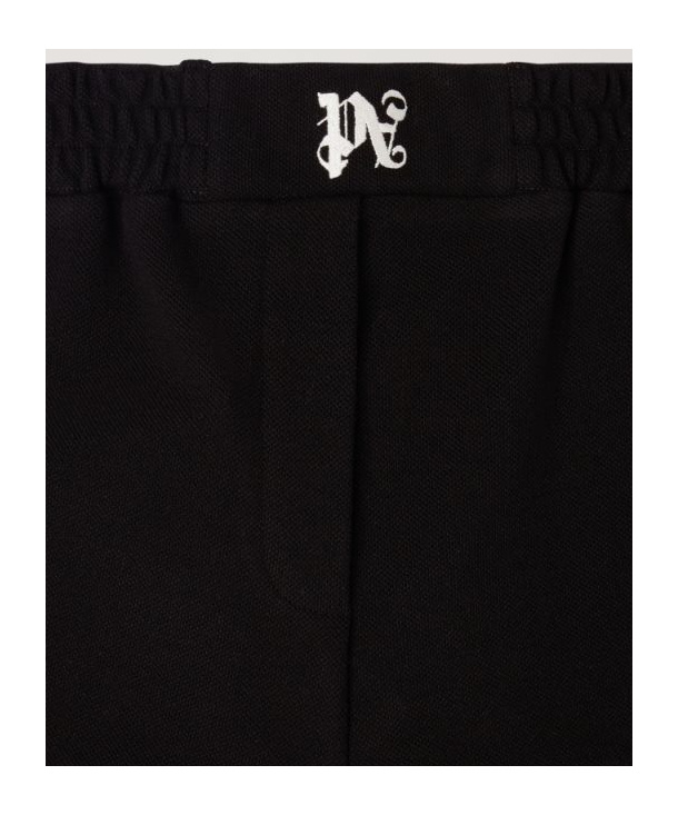 Palm Angels Monogram Embroidered Boxer Shorts In Black