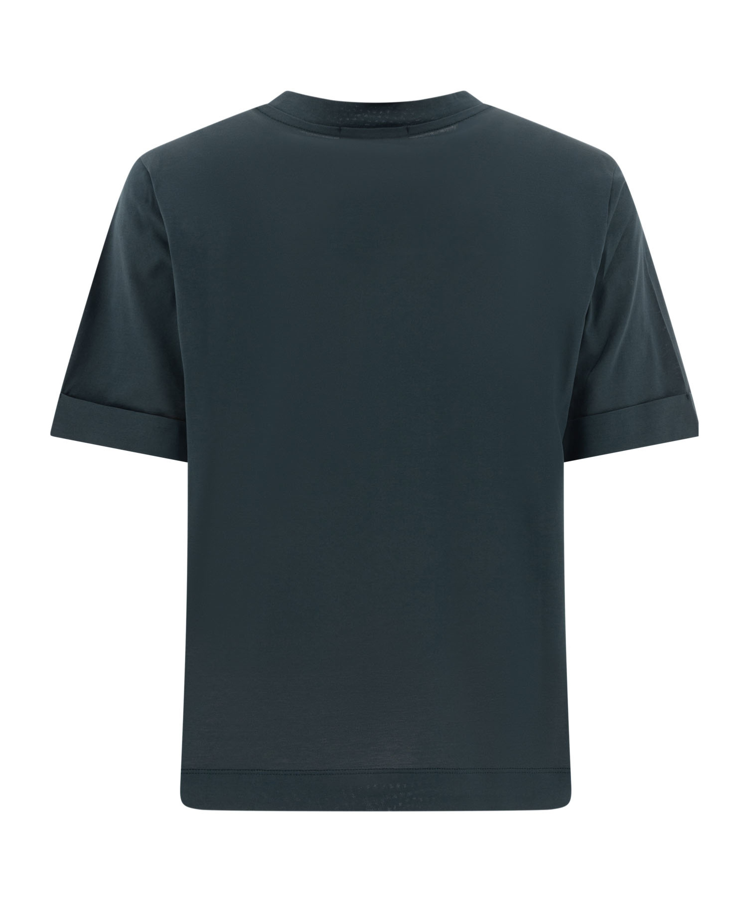 Soeur Crew Neck Plain Design Short Sleeves In Green