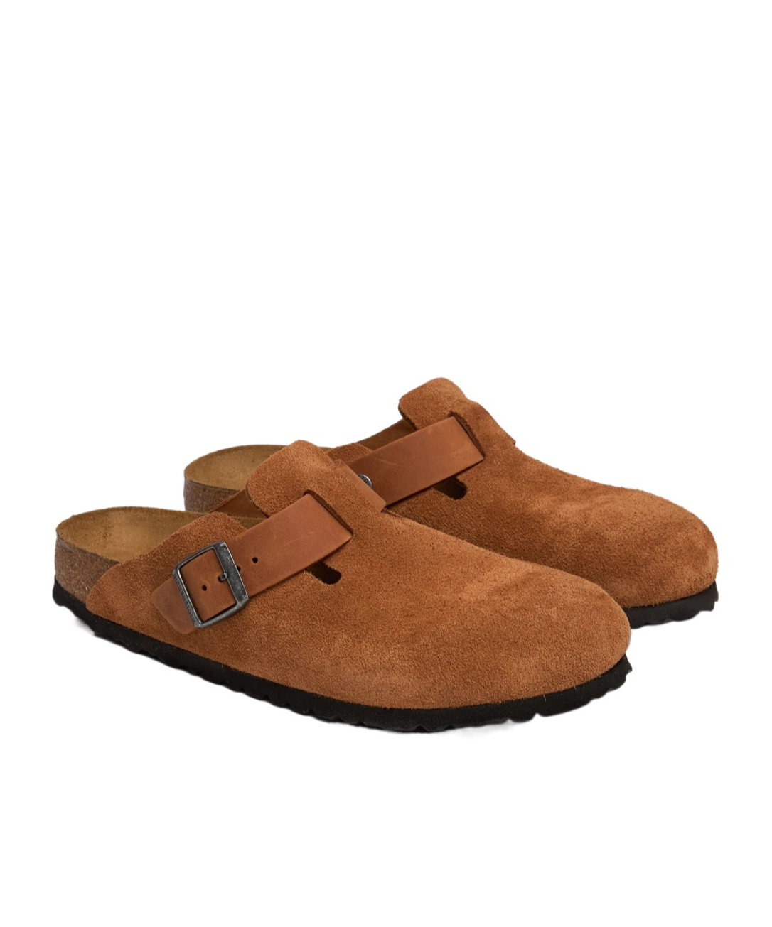 Birkenstock Tan Boston Soft Footbed Clogs In Brown