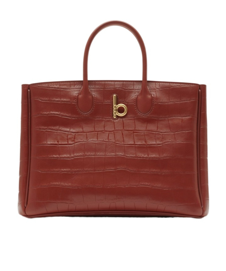 Burberry Small Rocking Horse Tote Bag In Red