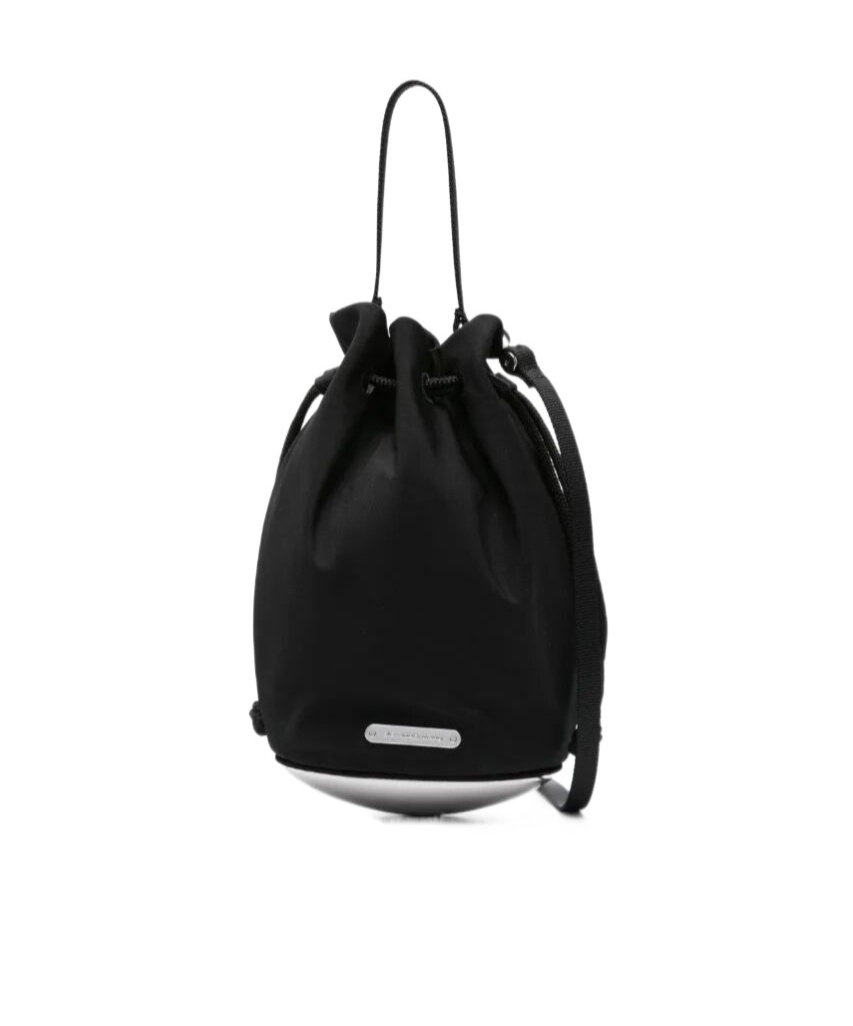 Shop Alexander Wang Mini Dome Bucket Bag In Black
