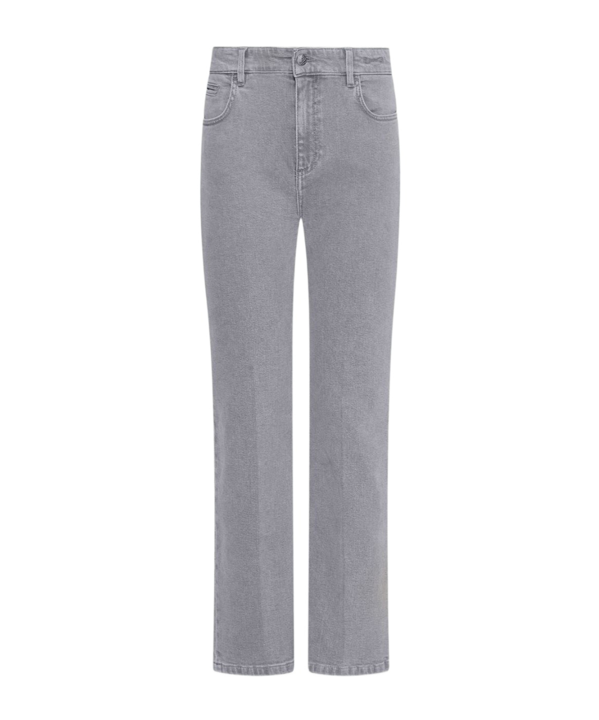 Marella Stretch Denim New-flare Jeans In Gray