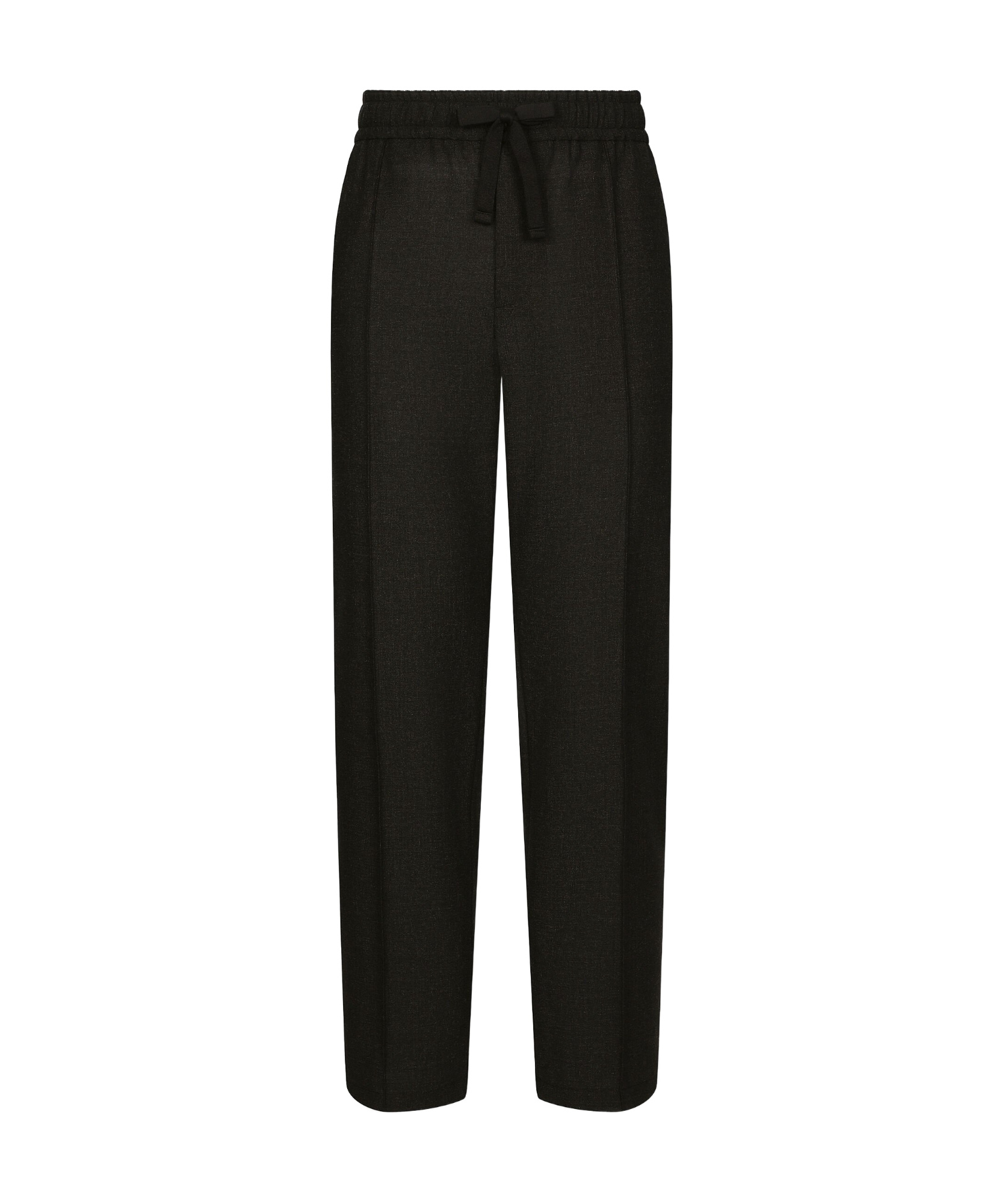 Dolce & Gabbana Cashmere Jogging Pants With Dg Logo In Black