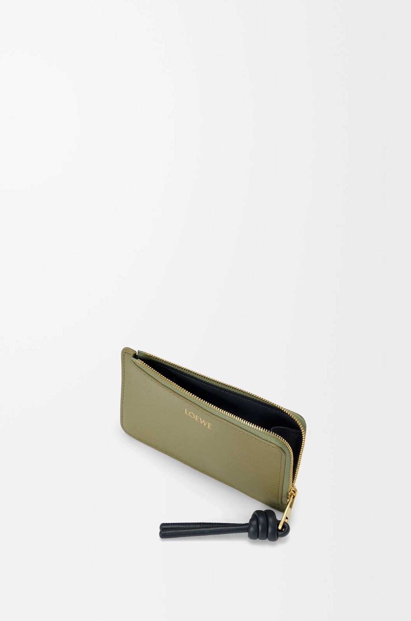 Loewe Knot Coin Cardholder In Shiny Nappa Calfskin