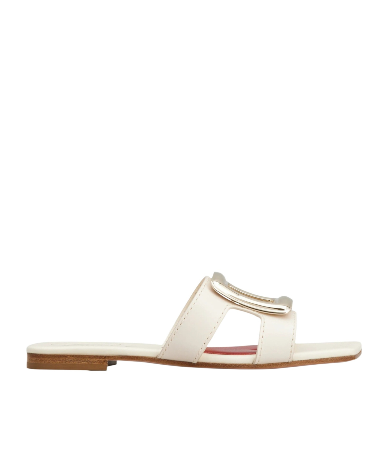 Shop Roger Vivier Slides In Leather In White