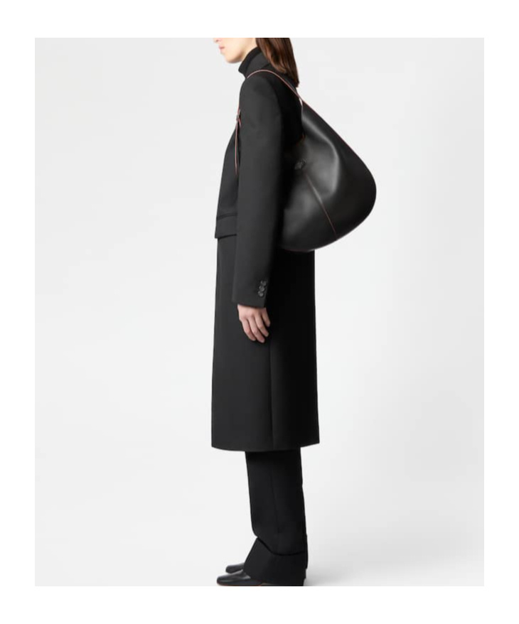 Tod's Di Bag Medium Leather Hobo Bag In Black