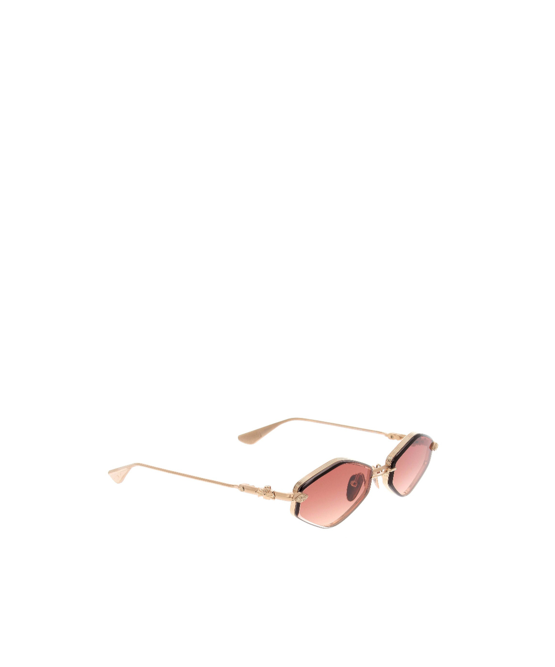 Chrome Hearts Geometric Sunglasses In Brown