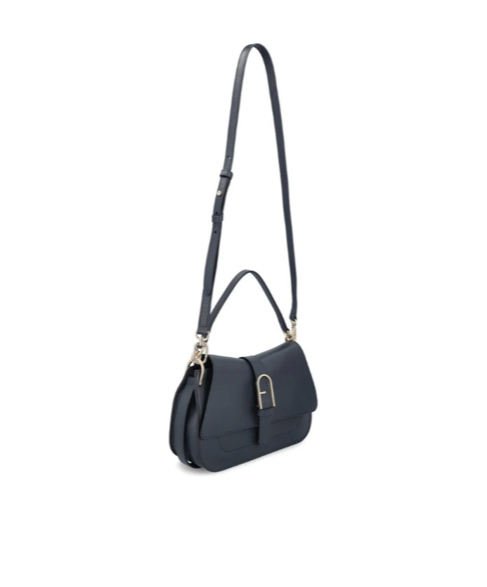 Furla Flow Medium Top Handle Bag In Black