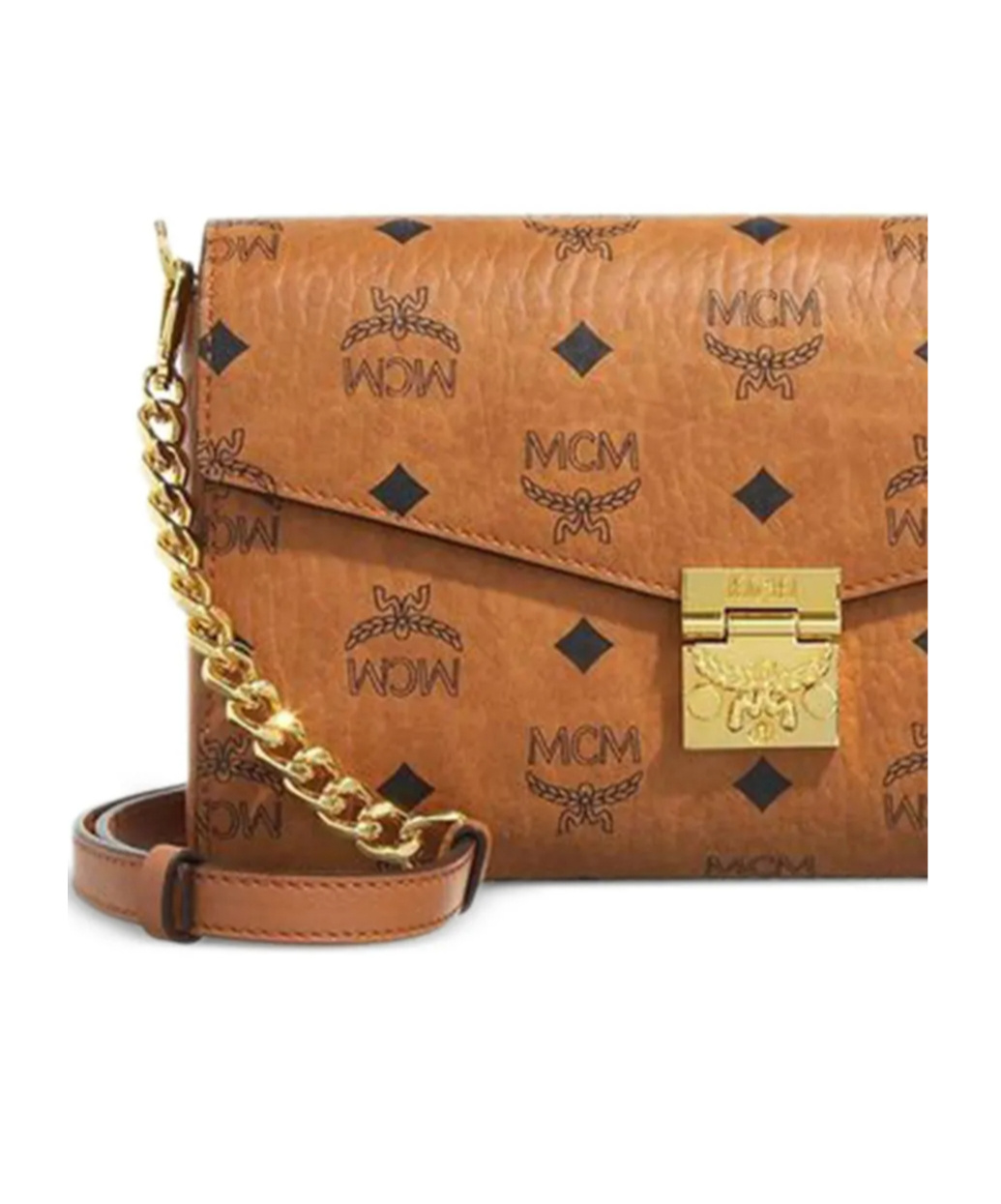 Shop Mcm Medium Tracy Shouder Bag In Brown