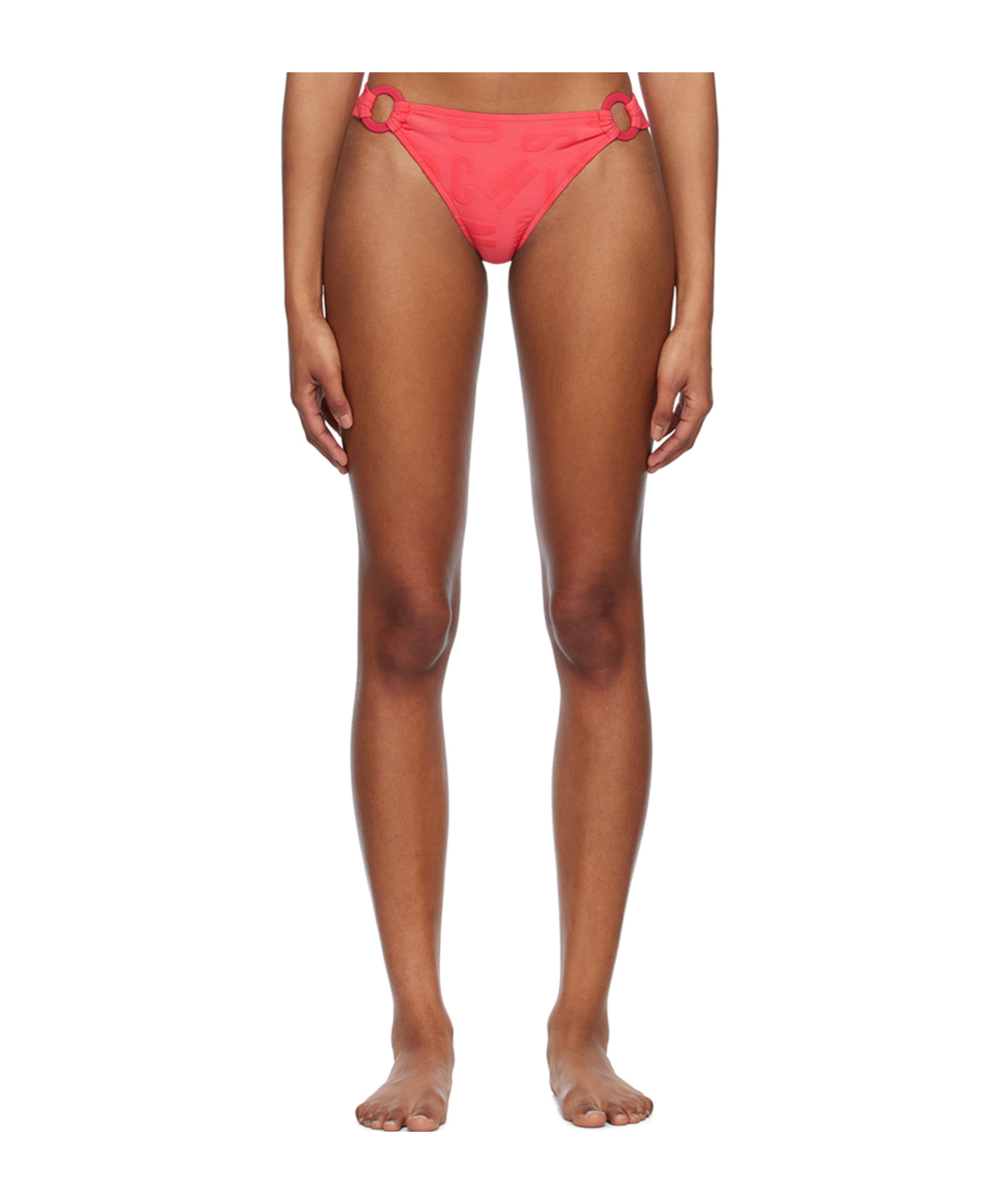 Moschino O-ring Bikini Swimsuit In Brown