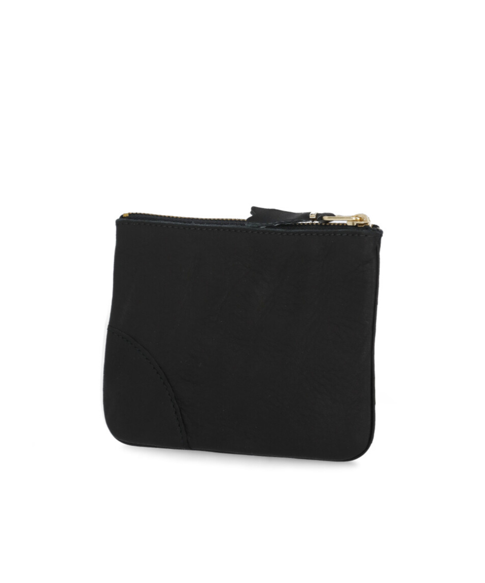 Comme Des Garçons Zip Coin Purse In Black
