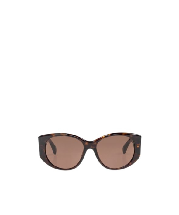 Balenciaga Geometric Frame Sunglasses In Havana