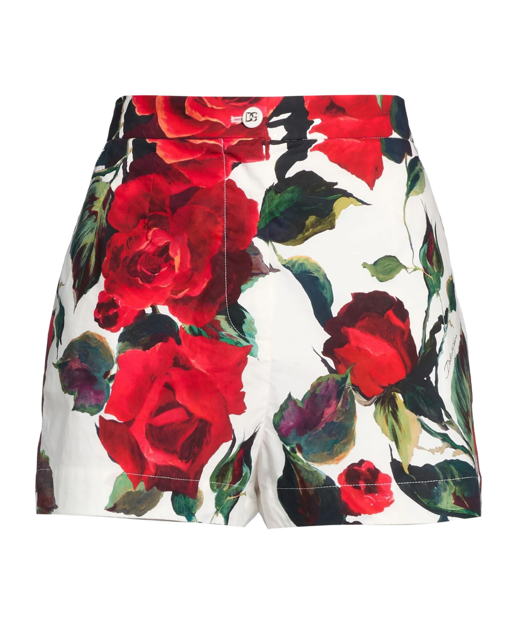 Dolce & Gabbana Printed Shorts In Red